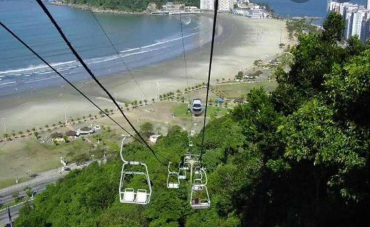 Seu Ap Na Praia São Vicente Exterior foto
