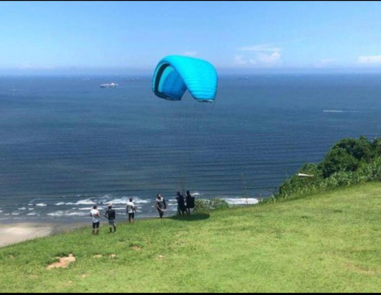Seu Ap Na Praia São Vicente Exterior foto